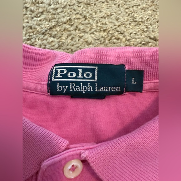 {POLO RALPH LAUREN} Pink Cotton Polo - Picture 6 of 7